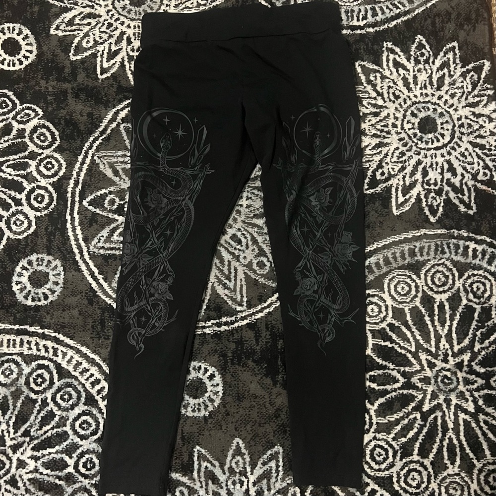 Killstar Gothic Serpentine Snake Rare Witch Leggings 2XL Plus Size